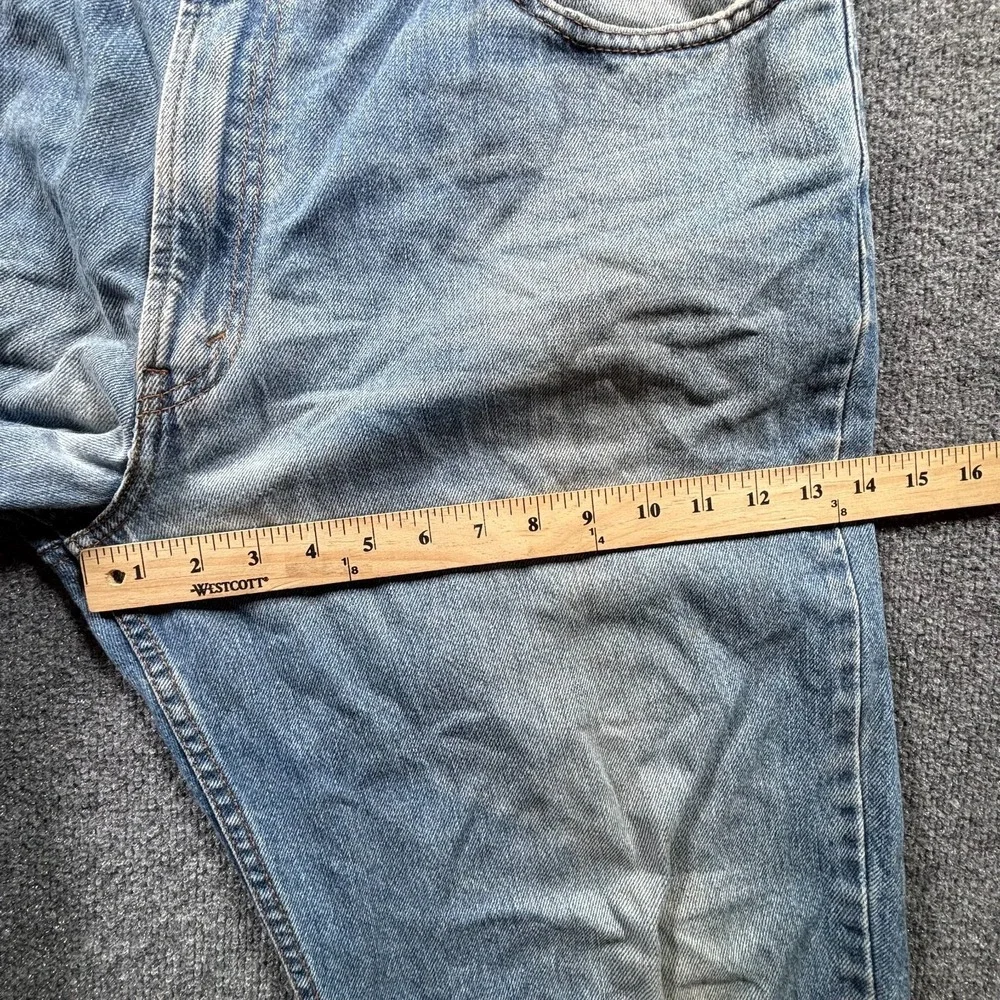 Levi's 550 Jeans Mens 40x29 Blue Denim Light Wash Relaxed Fit Tapered Leg Grunge
